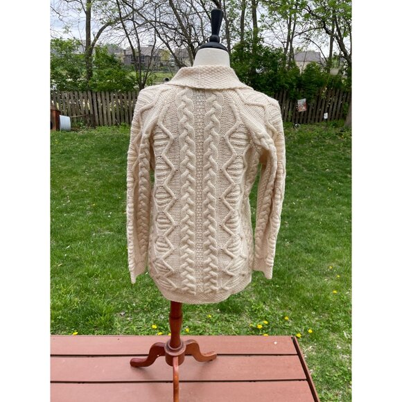 Cream Cable Knit Cardigan - Picture 7 of 7